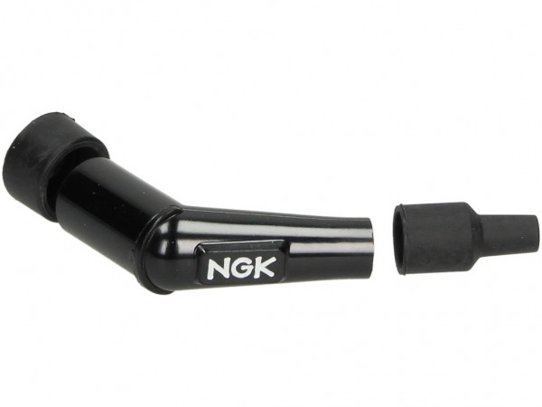 NGK Zündkerzenstecker, YB05F, schwarz, 120° Winkel (kurz), für Anschlussgewinde