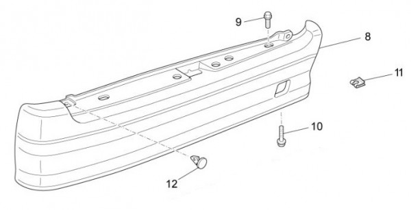 Fahrgestell Hinterabdeckung - Porter Multitech 1300ccm 4T LC 2017-