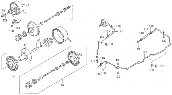 Bowdenzüge Bremskraftverstärker - Porter Porter 1000ccm 4T LC 1992-1998 ZAPS85