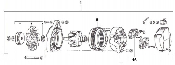 Motor Dynastarter - Ape Poker 422ccm 4T AC 1990-1993 M4R1T