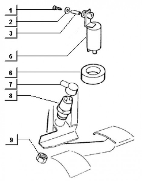 Elektrische Anlage Bremslichtschalter - Ape TM 703 Diesel mit Lenker 422ccm 4T AC 1997-2004 ATD1 000