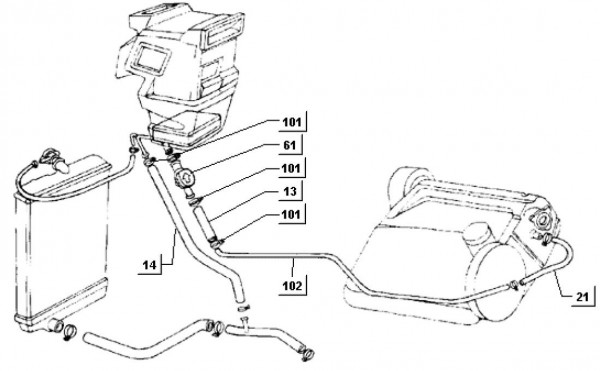 Fahrgestell Heizung II - Porter Porter Diesel 1400ccm 4T LC 1998-2004 ZAPS85000007