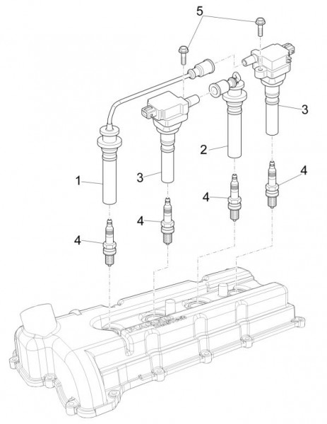 Elektrische Anlage Zündspule - Porter Multitech 1300ccm 4T LC 2016-