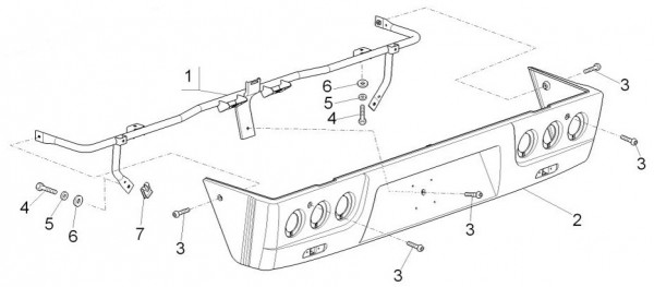 Fahrgestell Hinterabdeckung - Porter D120 Diesel 1300ccm 4T LC 2014- ZAPS90PK