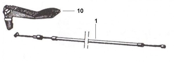Bowdenzüge Gaszug - Ape TM 220ccm 2T AC 1984- ATM3T