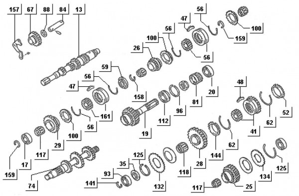 Motor Getriebe II - Porter Porter Diesel 1400ccm 4T LC 1998-2004 ZAPS85000004