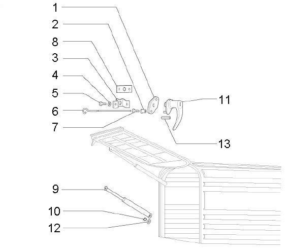 Fahrgestell Klappe hinten (Kastenwagen) - Ape Mix 50ccm 2T AC 2013- ZAPC80000