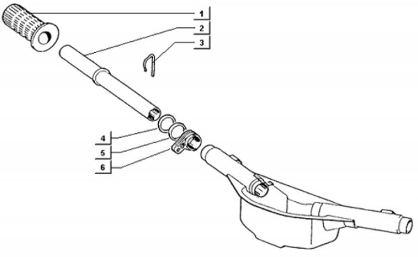 Lenker Lenker rechts - Ape TM 703 mit Lenker 218ccm 2T AC 1997-1999 ATM2 00001001