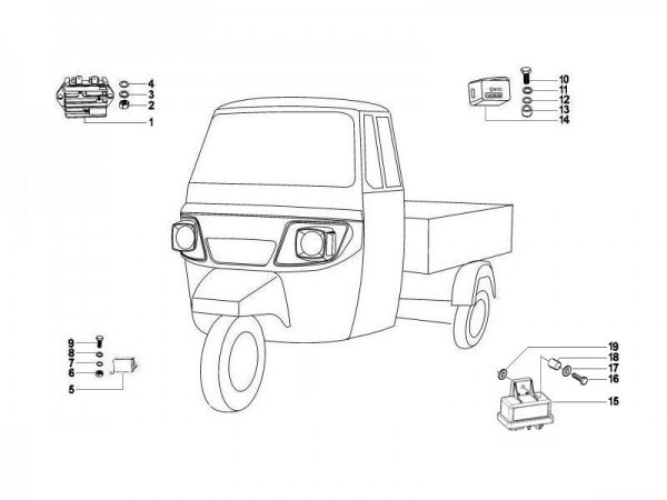 Elektrische Anlage Regler - MP 601 Classic 422ccm 4T LC 2006-2007 MC349B0D2
