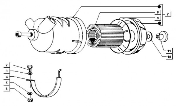 Motor Luftfilter - Ape TM 703 Diesel mit Lenkrad 422ccm 4T AC 1997-2004 ZAPT10000