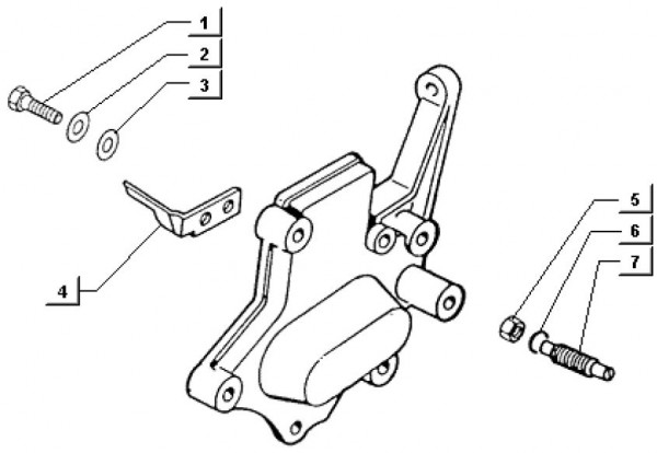 Motor Gehäusedeckel links - Ape TM 703 Diesel mit Lenker 422ccm 4T AC 1997-2004 ZAPT10000