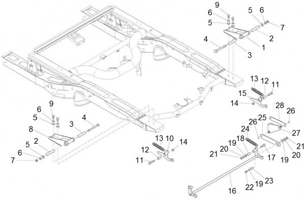 Fahrgestell Ladeflächenbauteile - Porter Porter Electric ccm 2012- ZAPS9E
