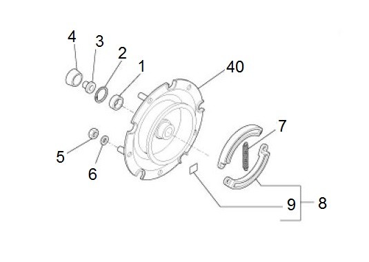 Bowdenzüge Bremsanlage vorn - Ape Mix 50ccm 2T AC 2015- ZAPC80000
