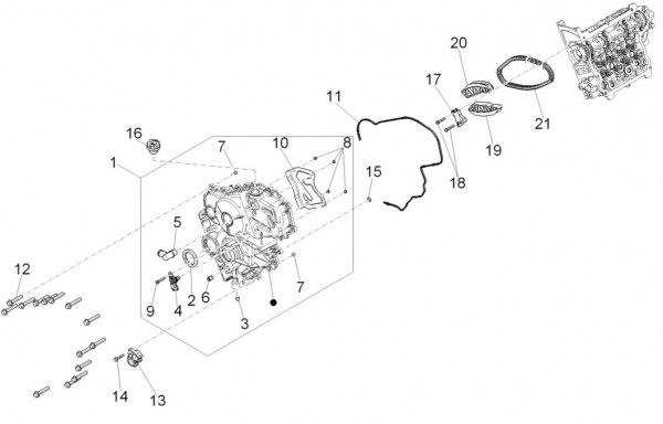 Motor Ventilsteuerung - Porter D120 Diesel 1300ccm 4T LC 2013- ZAPS90TK