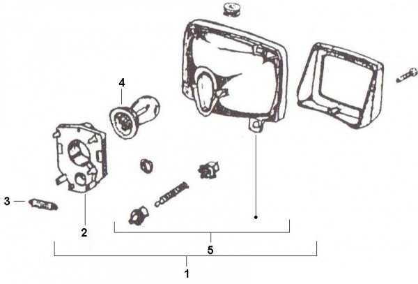 Elektrische Anlage Scheinwerfer - Ape TM 50ccm 2T AC 1985- TL4T