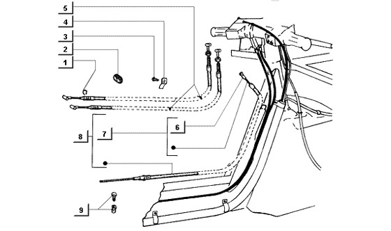 Bowdenzüge Kupplungszug - Ape Mix 50ccm 2T AC 1998-2008 ZAPC80000