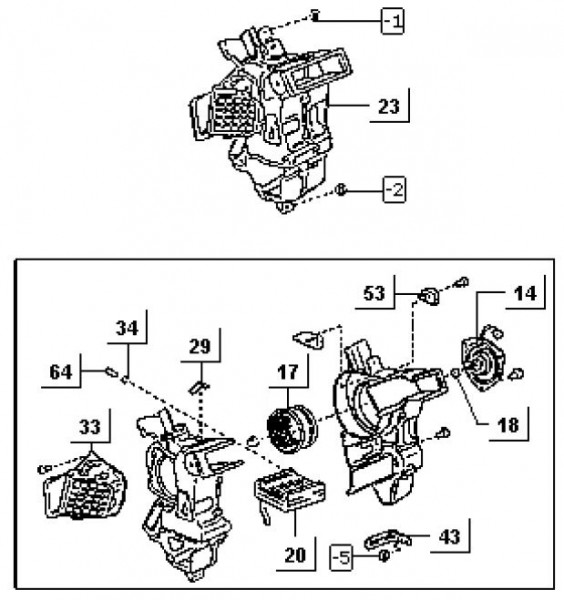 Fahrgestell Heizung - Porter Porter Diesel 1400ccm 4T LC 1998-2004 ZAPS85000004