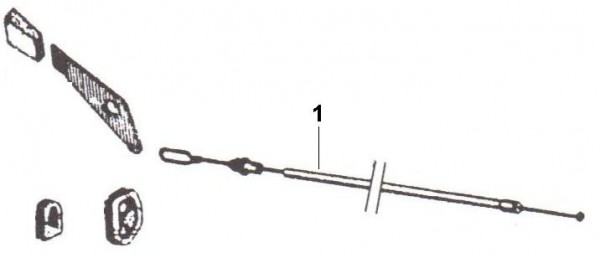 Bowdenzüge Starterzug - Ape Poker 422ccm 4T AC 1993- M4R4T