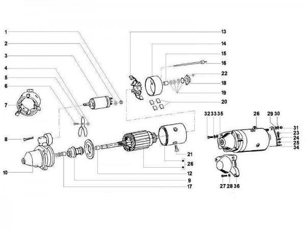 Motor Anlasser - MP 601 Classic 422ccm 4T LC 2013- MC349B0D2