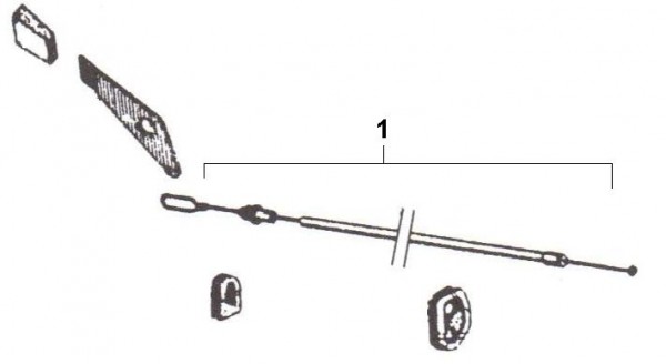 Bowdenzüge Starterzug - Ape Car 220ccm 2T AC 1985- AF4T