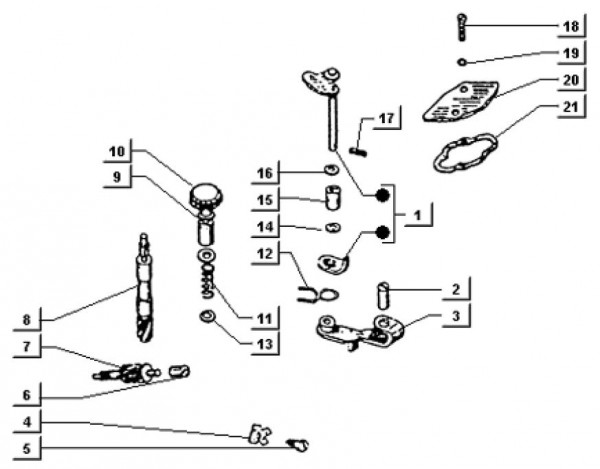 Motor Ölpumpe - Ape TM 703 mit Lenkrad 220ccm 2T AC 2000-2007 ATM2T