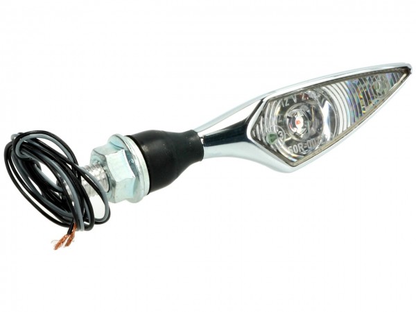 Kellermann LED Blinker, für vorne links und hinten rechts, Micro Rhombus LED, Stahl, 12 V, chrom, gl