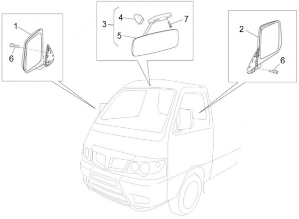 Lenker Rückspiegel - Porter Porter Electric ccm 2012- ZAPS9E