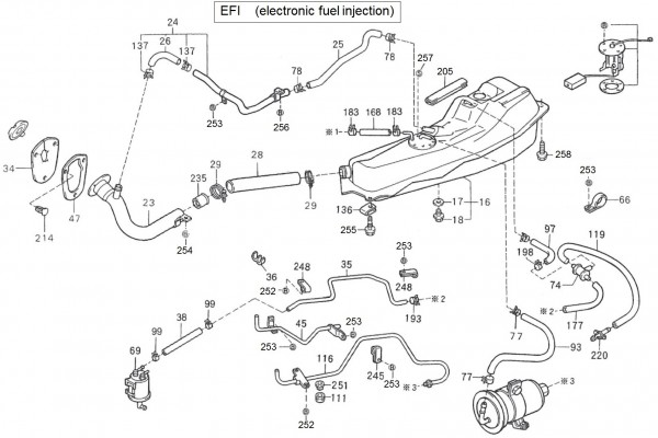 Fahrgestell Benzintank Van - Porter Porter 1000ccm 4T LC 1992-1998 ZAPS85