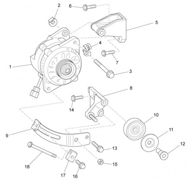 Motor Lichtmaschine - Porter Multitech 1300ccm 4T LC 2014- ZAPS90VJ