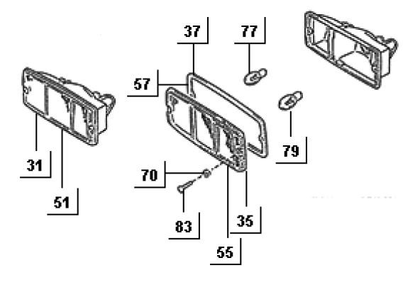 Elektrische Anlage Rücklicht - Porter Porter Diesel 1400ccm 4T LC 1998-2004 ZAPS85000007