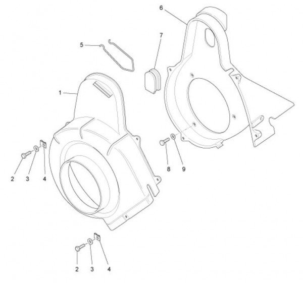 Motor Gehäusedeckel - Ape TM 703 mit Lenker 220ccm 2T AC 2008-2016 ZAPT10000