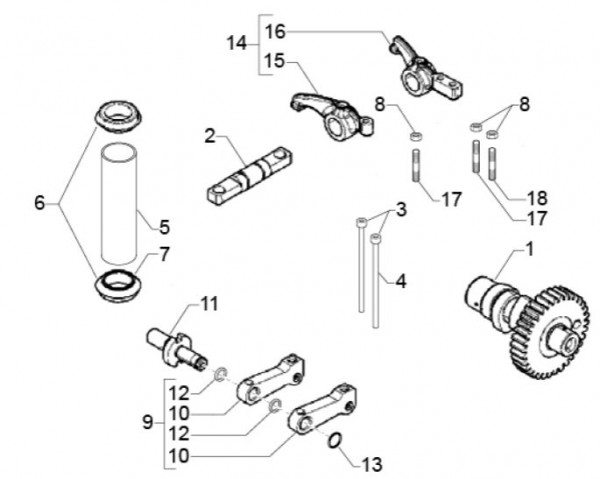 Motor Schwinghebelhalterung - Classic 400 422ccm 4T 2V AC 2014- MBX000T58RC001005