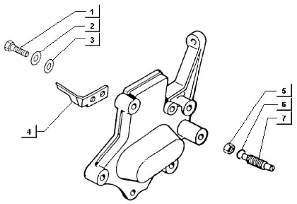Motor Gehäusedeckel links - Ape TM 703 Diesel mit Lenker 422ccm 4T AC 2000-2004 ZAPT10000