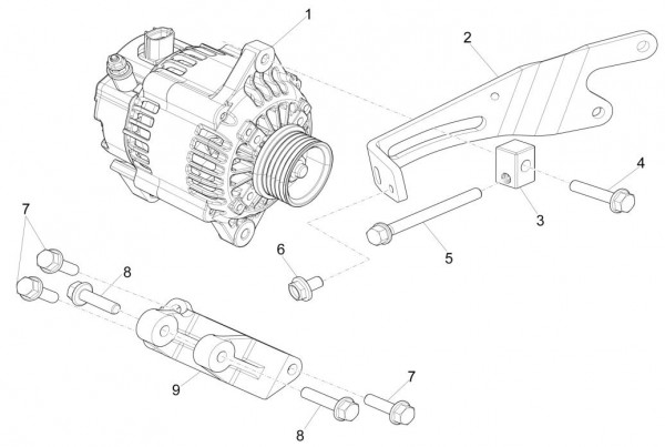 Motor Lichtmaschine - Porter Multitech 1300ccm 4T LC 2016-