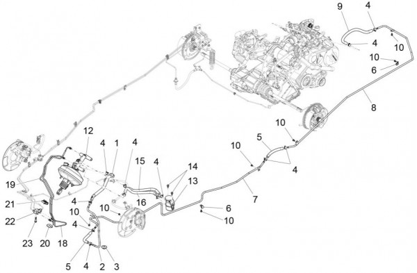 Bowdenzüge Bremsanlage - Porter Quargo 700ccm 4T LC 2015- ZAPP10000