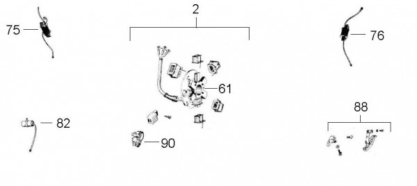 Motor Lichtmaschine - Ape 175ccm 2T AC 1978- AE3T