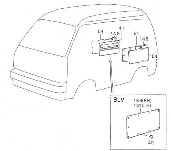 Fahrgestell Innenverkleidungen - Porter Porter 1000ccm 4T LC 1992-1998 ZAPS85