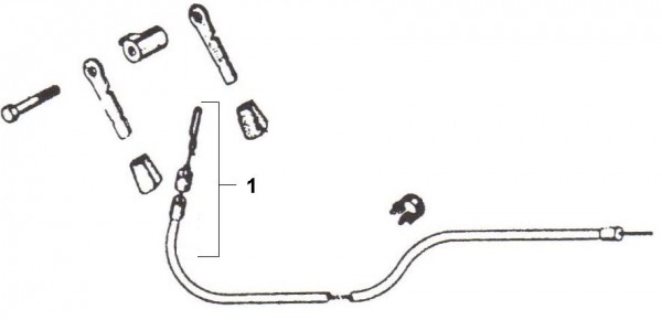 Bowdenzüge Warmluftzug - Ape Car 422ccm 4T AC 1988- AFD3T
