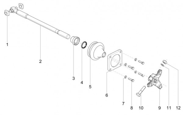 Motor Hinterachsantrieb - Classic 400 422ccm 4T 2V AC 2016- MBX000T58RC001005