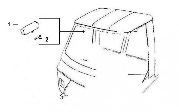 Elektrische Anlage Innenraumleuchte - Ape TM 220ccm 2T AC 1982-1983 ATM1T