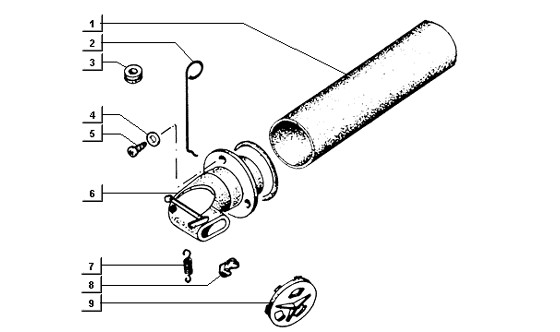 Motor Warmluftzuleitung - Ape TM 422ccm 4T LC 2013- ZAPT1000000001001