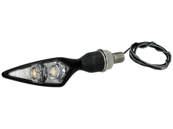 Kellermann Blinker, LED, Micro Rhombus Extreme, Stahl, 12 V, schwarz, seidenmatt, E-geprüft