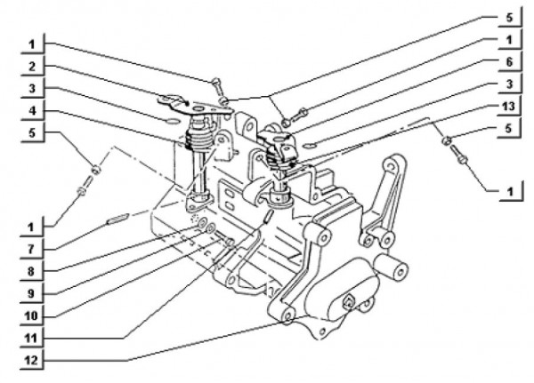 Motor Durchflussregler - Ape TM 703 Diesel mit Lenker 422ccm 4T AC 1997-2004 ATD1 00001101