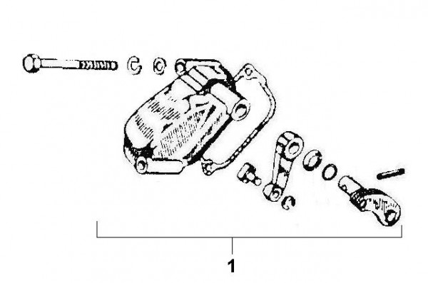 Motor Schaltraste - Ape 220ccm 2T AC 1978-1983 MPM2T