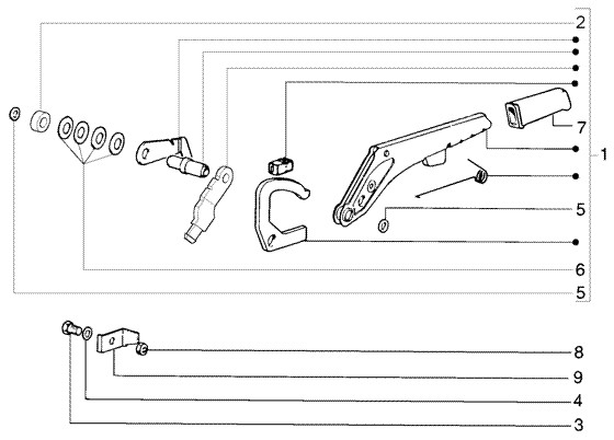 Bowdenzüge Handbremse - Ape TM 422ccm 4T AC 1997-2004 ZAPT1000000023141