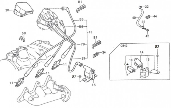 Elektrische Anlage Zündung - Porter Porter 1000ccm 4T LC 1992-1998 ZAPS85