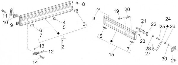 Fahrgestell Bordwände - Porter D120 Diesel 1300ccm 4T LC 2015- ZAPS90CK