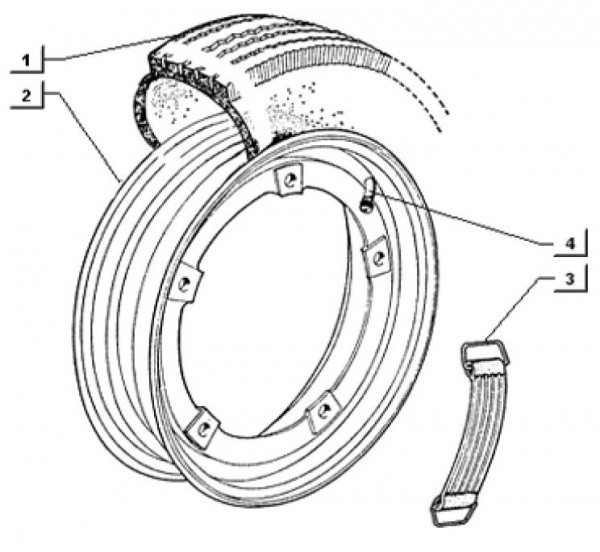 Radaufhängung Räder - Ape TM 703 mit Lenker 220ccm 2T AC 2000-2007 ATM3T