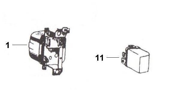 Elektrische Anlage Starterrelais - Ape Car 220ccm 2T AC 1985- AF4T