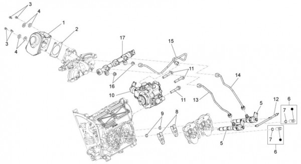 Motor Drosselkörper - Porter D120 Diesel 1300ccm 4T LC 2013- ZAPS90CK